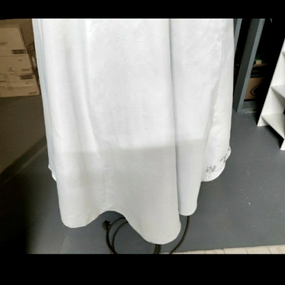 👗Size 7/8 Formal Prom Dress/Ball Gown Silver - Picture 7 of 12